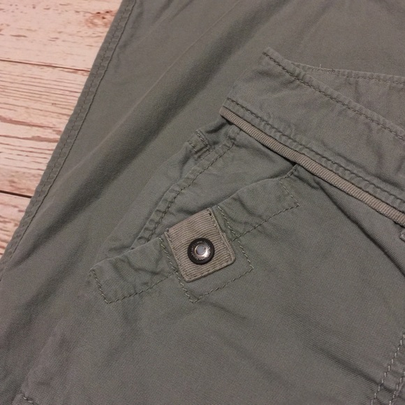 LOFT Relaxed Fit Marissa Utility Pants Sage Green - Picture 4 of 8